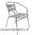 sedie in aluminio