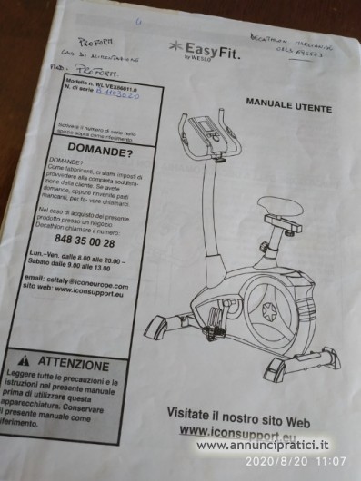 vendo cyclette come nuova