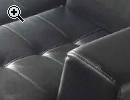 Vendo divano in pelle nera come nuovo - Anteprima immagine 1