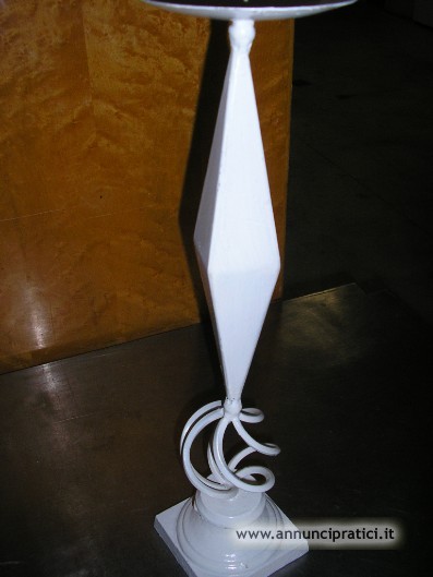 Vendo Candelabro o Portacero bianco, artigianale,