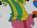 Disegno Pippo che gioca a calcio a tempera - Anteprima immagine 1