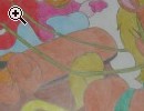 Disegno Paperone e Paperina in slitta a pastelli - Anteprima immagine 1