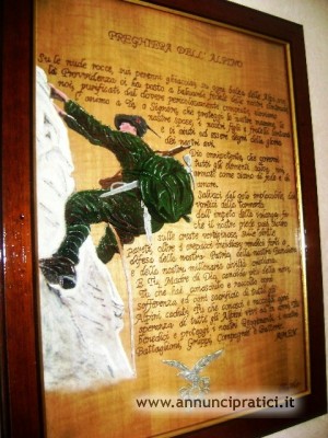 QUADRO PREGHIERA DELL' ALPINO